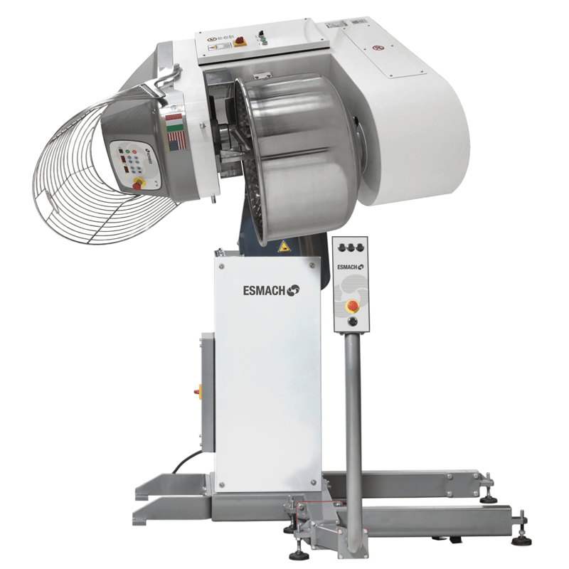 Esmach self tipping spiral mixer from 80kg to 200kg