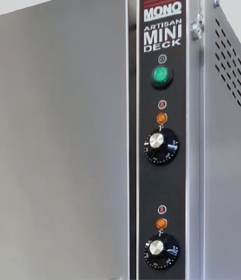 Control button on MONO Mini deck oven