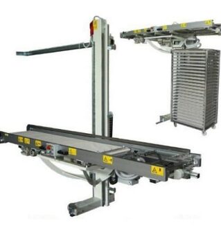 Semi-automatic deck oven loader