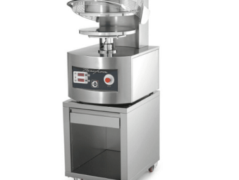 Pizza press with heated plates